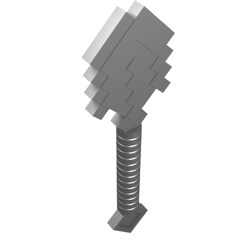 Minifig Shovel Blocky (Minecraft Shovel)