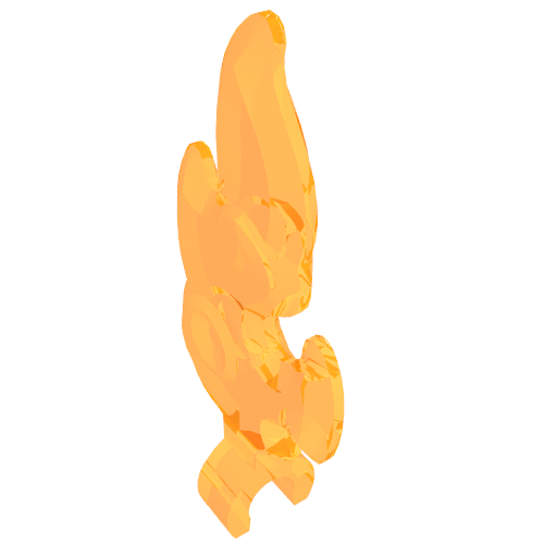 Wave / Flame with Clip