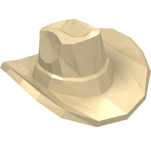Minifig Hat, Cowboy [Plain]