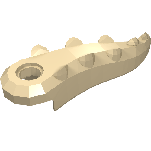 Alligator / Crocodile Tail with Hole