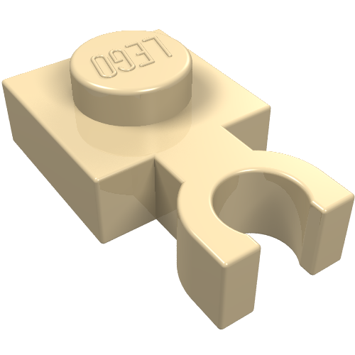 Plate Special 1 x 1 with Clip Vertical [Thin U Clip]