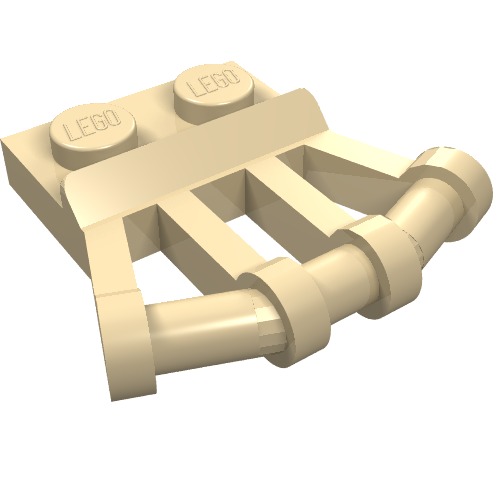 Plate Special 1 x 2 with Angled Handles on Side