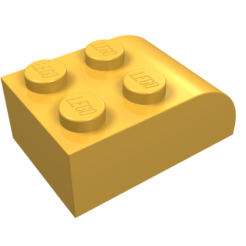 Brick 2 x 3 with Curved Top