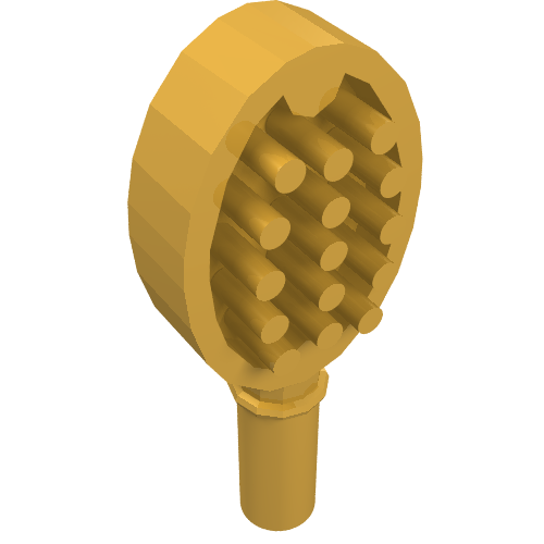 Friends Accessories Hair Brush with Heart on Reverse