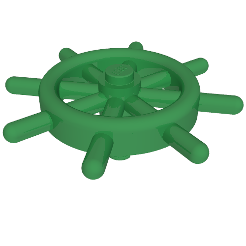 Ship's Wheel with Slotted Pin