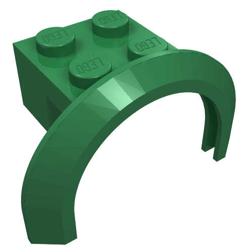 Mudguard 4 x 2 1/2 x 2 with Arch Round