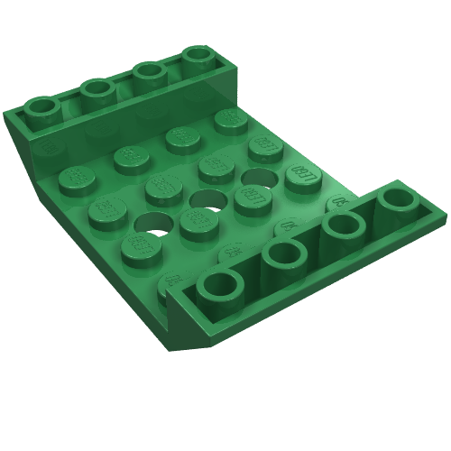 Slope Inverted 45° 6 x 4 Double with 4 x 4 Cutout and 3 Holes