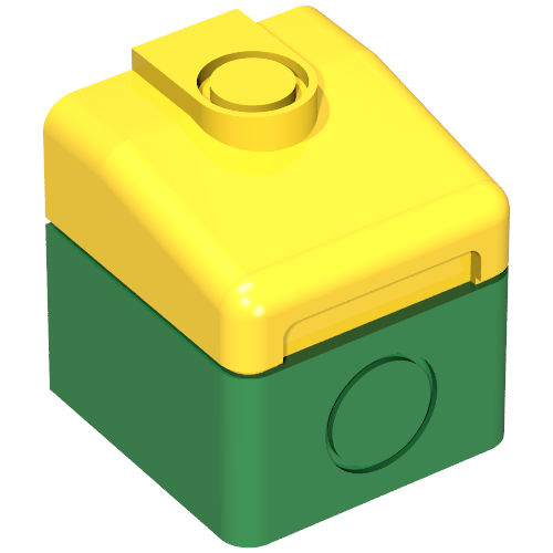 Duplo, Train Cabin End with Yellow Top
