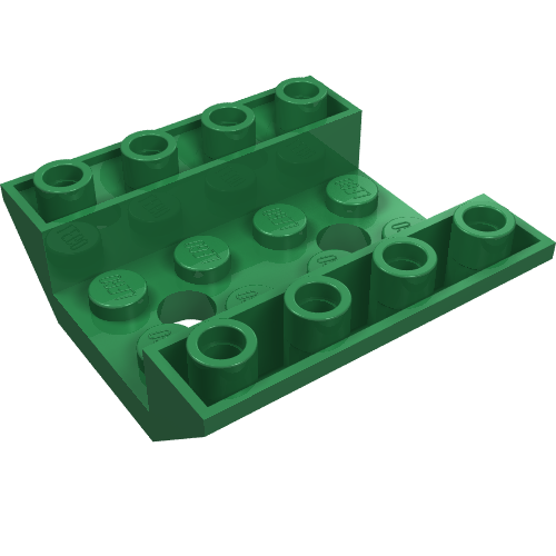 Slope Inverted 45° 4 x 4 Double with 2 Holes