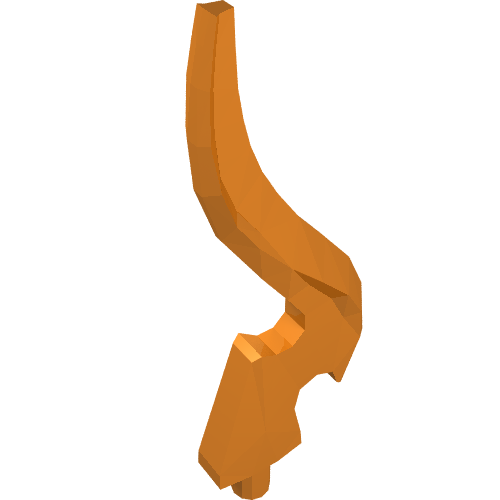 Wave Rounded Single with Pin (Flame)