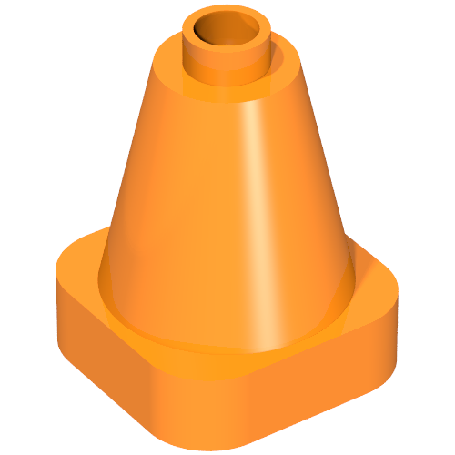Duplo Cone 2 x 2 Square Base