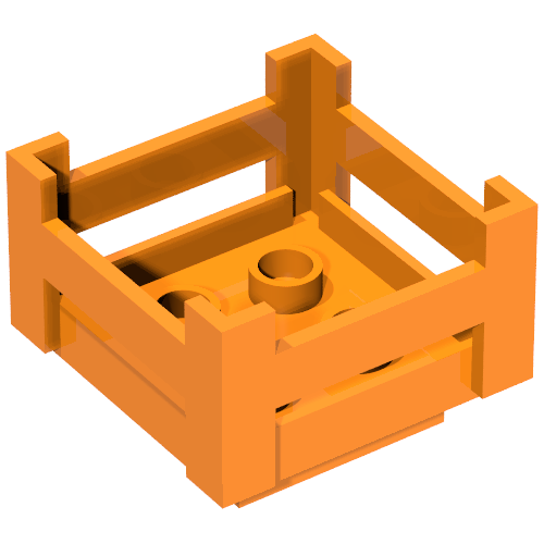 Duplo Container Wooden-Style Crate