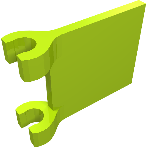 Flag 2 x 2 Square [Thick Clips]