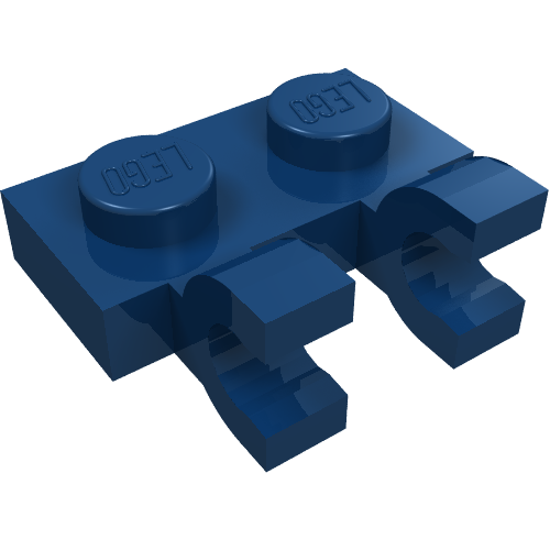 Plate Special 1 x 2 with Clips Horizontal [Thick U-Clips]