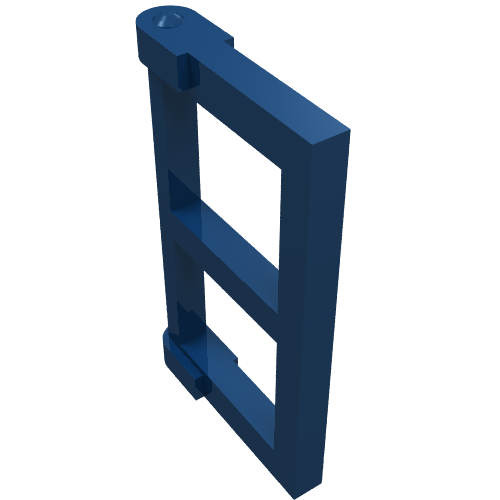 Window 1 x 2 x 3 Pane with Thick Corner Tabs