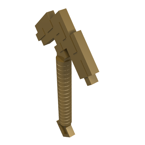 Minifig Pickaxe Blocky (Minecraft Pickaxe)