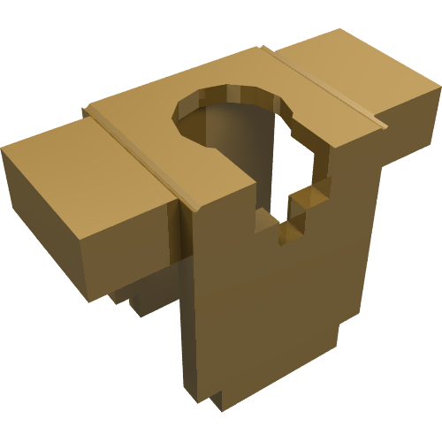 Minifig Breastplate Rectangular (Minecraft)
