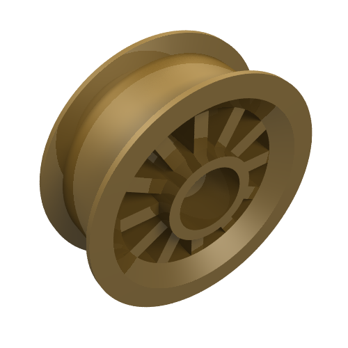 Wheel Spoked 2 x 2 with Pin Hole