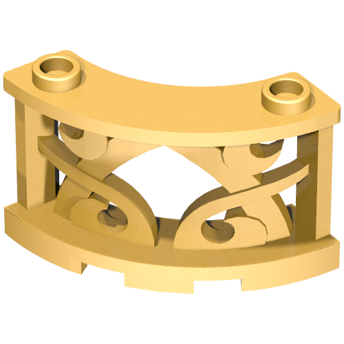 Fence Decorative 3 x3 x 2 Quarter Round with 2 Studs