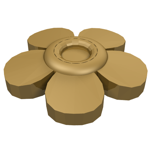 Friends Accessories Hair Decoration, Flower with 5 Smooth Petals and Pin