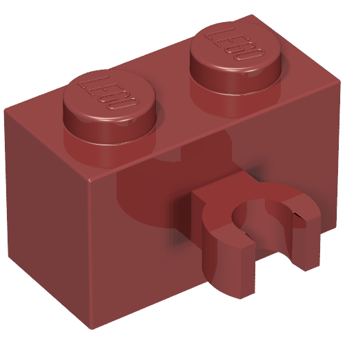 Brick Special 1 x 2 with Vertical Clip [Open O Clip]