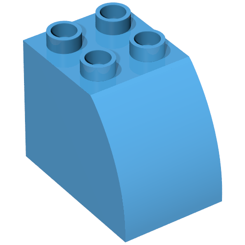 Duplo, Brick 2 x 3 x 2 with Curved Top