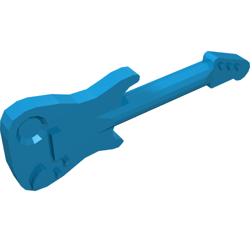 Minifig Guitar Electric
