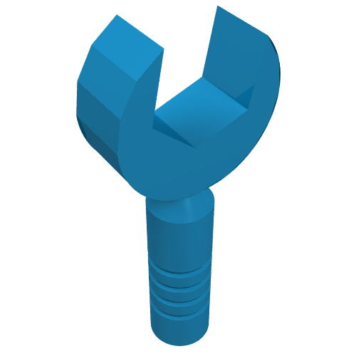 Minifig Tool Open End Wrench - 3-Rib Handle