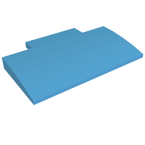 Slope Curved 5 x 8 x 2/3 with No Studs on Top