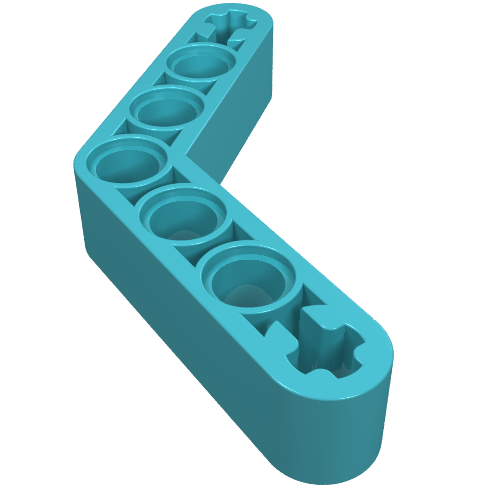 Technic Beam 1 x 7 Bent (4 - 4) Thick