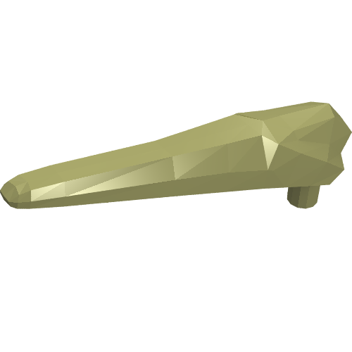Dino Pteranodon Jaw Bottom with Pin - Flexible Plastic
