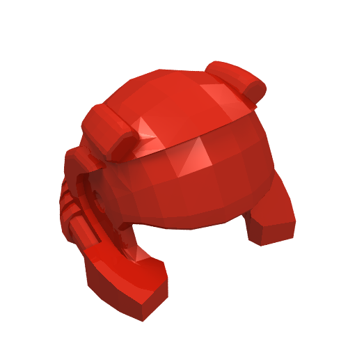 Minifig Helmet with Breathing Apparatus and Headlights