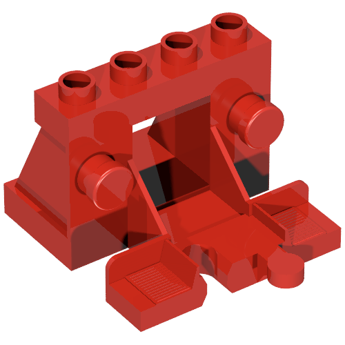 RAIL STOP, 4 MODULE, NO. 1