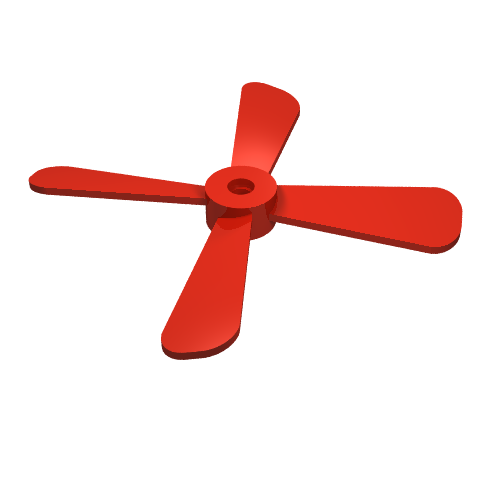 Propeller 4 Blade 13 Diameter without Studs
