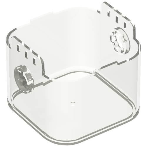 Pod, Square with Rounded Corners, Front, 8 x 8 x 2