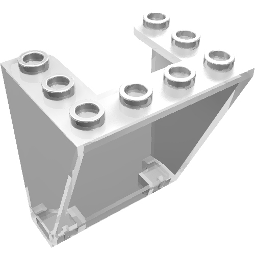 Windscreen 3 x 4 x 4 Inverted, Rounded Top Inside Edges, Cut-Out Bottom Inside Edges