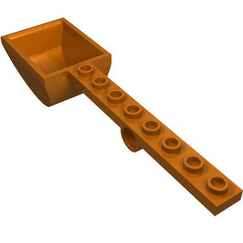 Plate Special 1 x 8 with Hole and Bucket (Catapult)