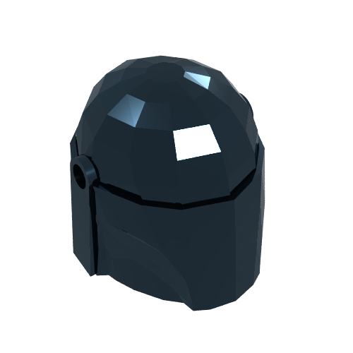Minifig Helmet with Holes, SW Mandalorian [Plain]