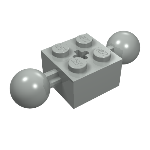 Technic Brick Special 2 x 2 with 10.2mm Balls with Holes and Axle Hole