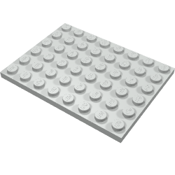 Plate 6 x 8 with Square Underside Studholes