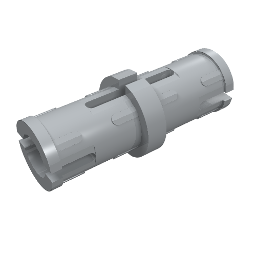 Technic Pin with Friction Ridges Lengthwise and Center Slots