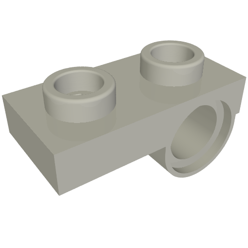 PLATE 1x2 W. HORIZONTAL HOLE Г4,85 REV.