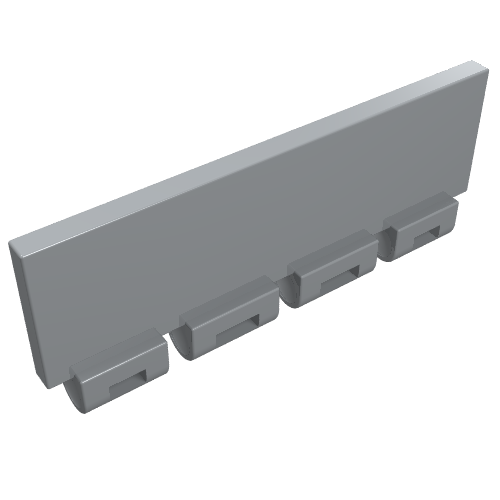 Windscreen 1 x 4 x 1 1/3 with Bottom Hinge