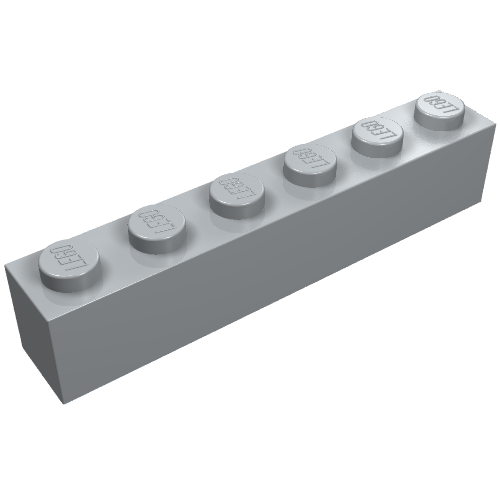 Brick 1 x 6 without Bottom Tubes