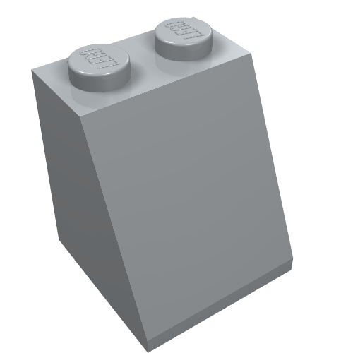 Slope 65° 2 x 2 x 2 Smooth without Bottom Tube