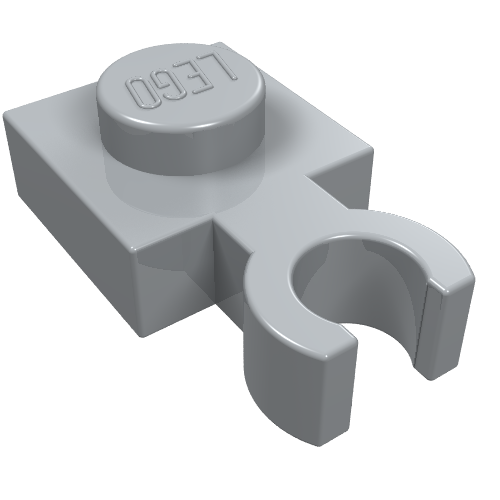 Plate Special 1 x 1 with Clip Vertical [Thin Open O Clip]