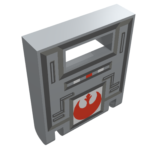 Container - Box 2 x 2 x 2 Door with Slot and SW Rebel Print