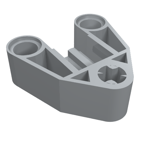 Technic Connector Block 3 x 3 Triangular with Axle