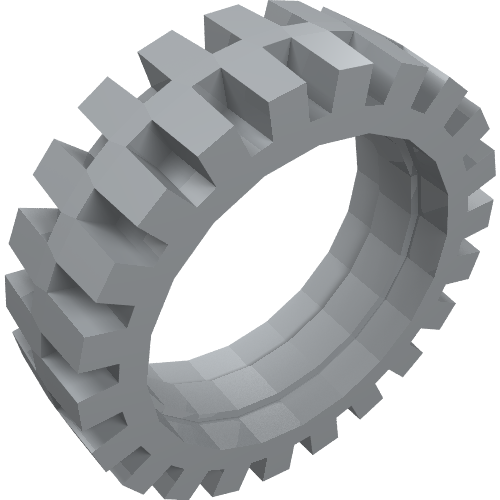 Tire Offset Tread with Center Band