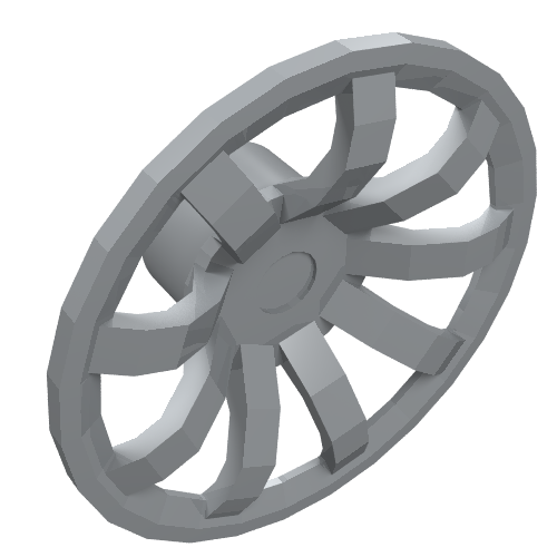 Wheel Cover 9 Spoke - 18mm D. - for Wheel 55982